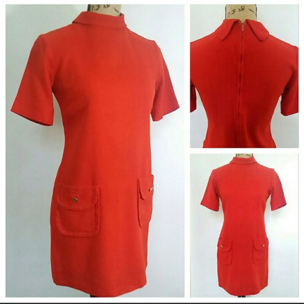 True vintage size 4 mod dress retro